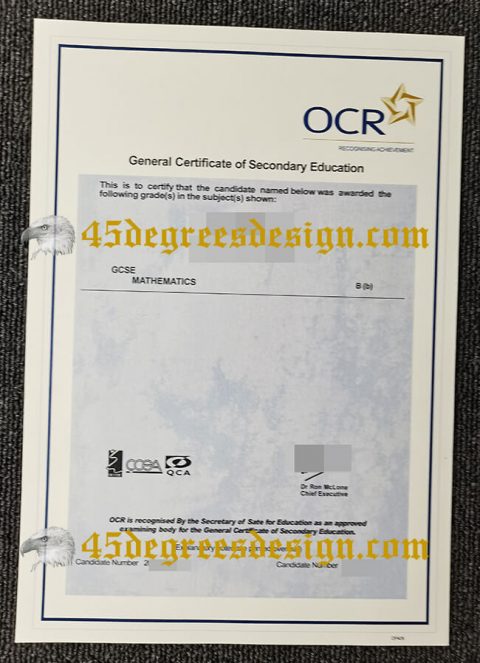 How Do I Obtain My OCR GCSE Fake Certificates? - Purchase Diploma|Buy ...