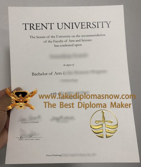 How Long To Get A Fake Trent University Degree In Canada?