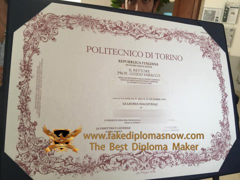 Where can I order a fake Politecnico di Torino diploma?