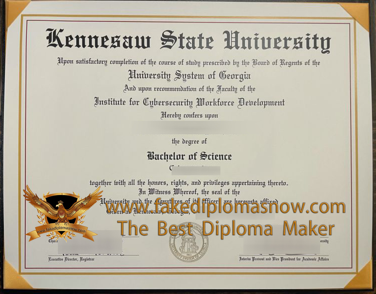 Kennesaw State University (KSU) diploma