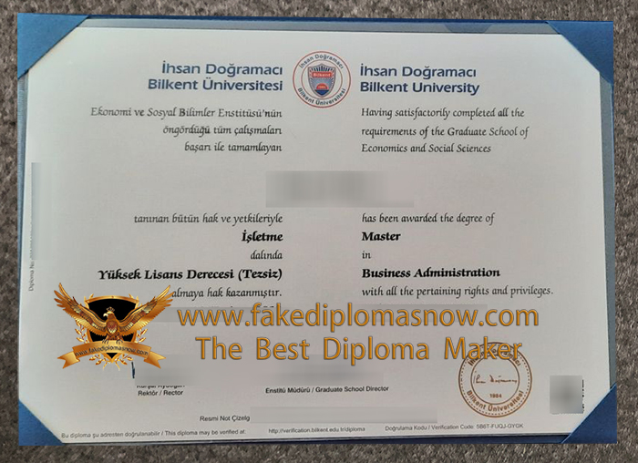 Bilkent University diploma