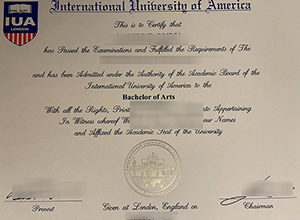 Buy a fake International American University diploma in California