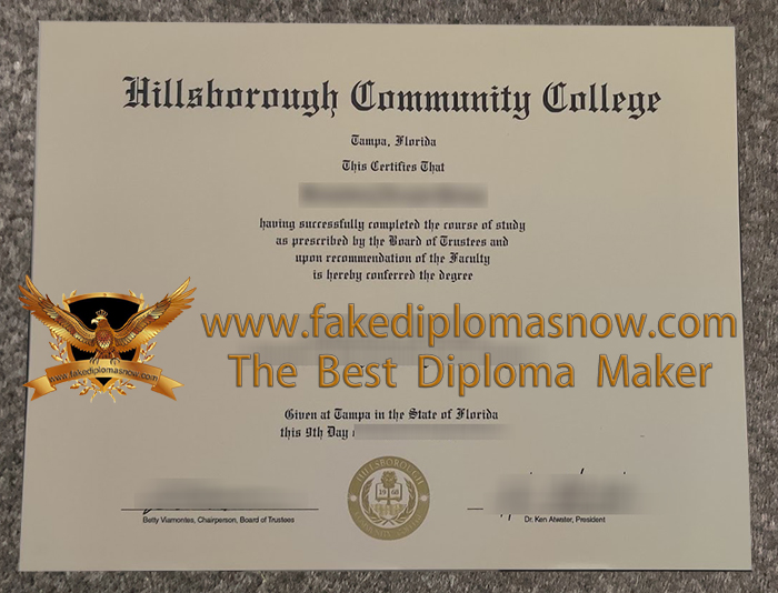 Hillsborough Community College diploma