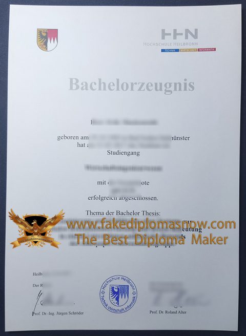 How to get a Hochschule Heilbronn Bachelor Zeugnis?