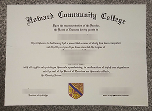 Howard Community College diploma