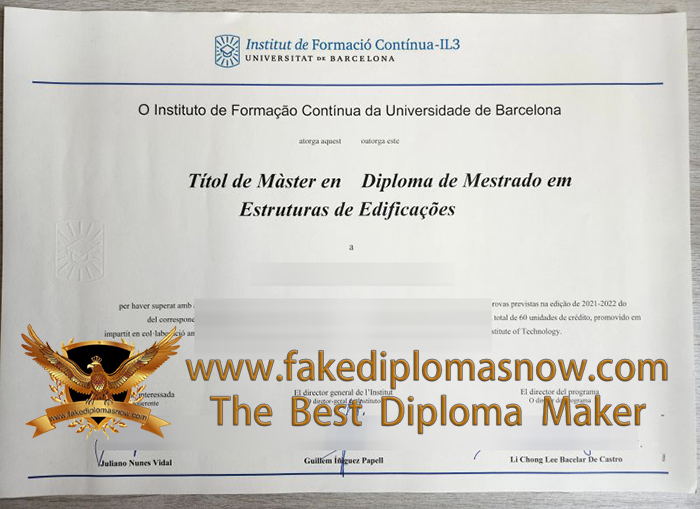 Instituto de Formación Continua IL3 - Universidad de Barcelona diploma