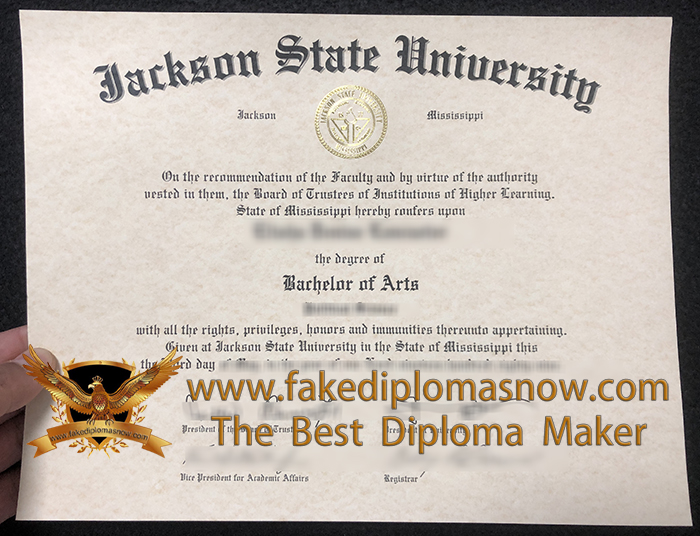 Jackson State University BA diploma