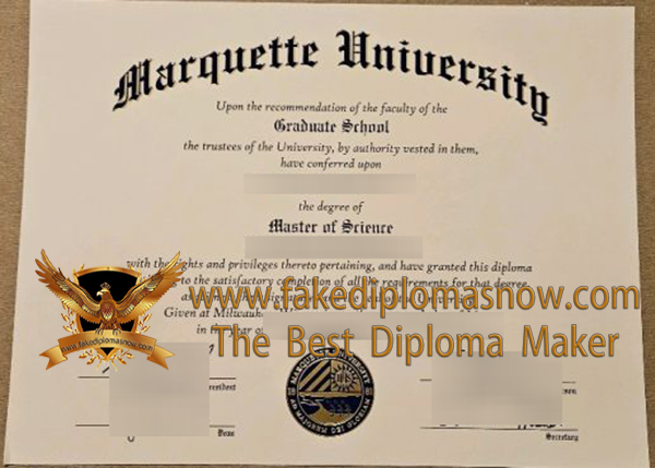 Marquette University diploma