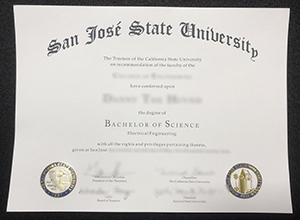 San Jose State BSc diploma