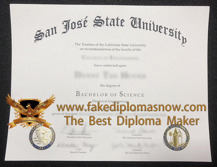 San Jose State BSc diploma