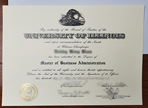 UIUC diploma certificate