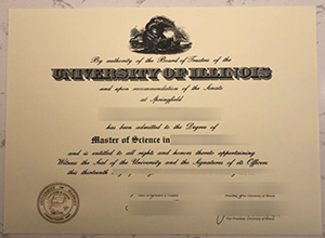 University of Illinois Springfield diploma certificate
