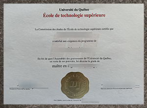 École de technologie supérieure degree certificate