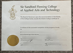 Fleming College Diploma Certificate