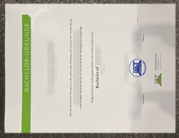 IST-Hochschule für Management Urkunde certificate