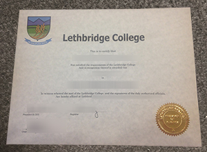 Lethbridge College diploma certificate