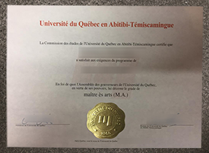 UQAT diploma certificate