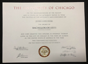 University of Chicago diploma certificate