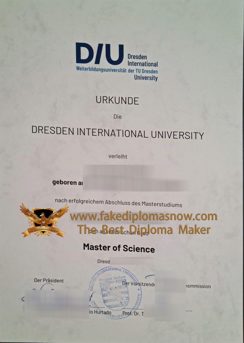 Dresden International University Urkunde