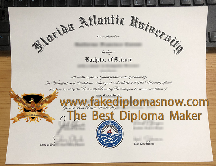 Florida Atlantic University diploma