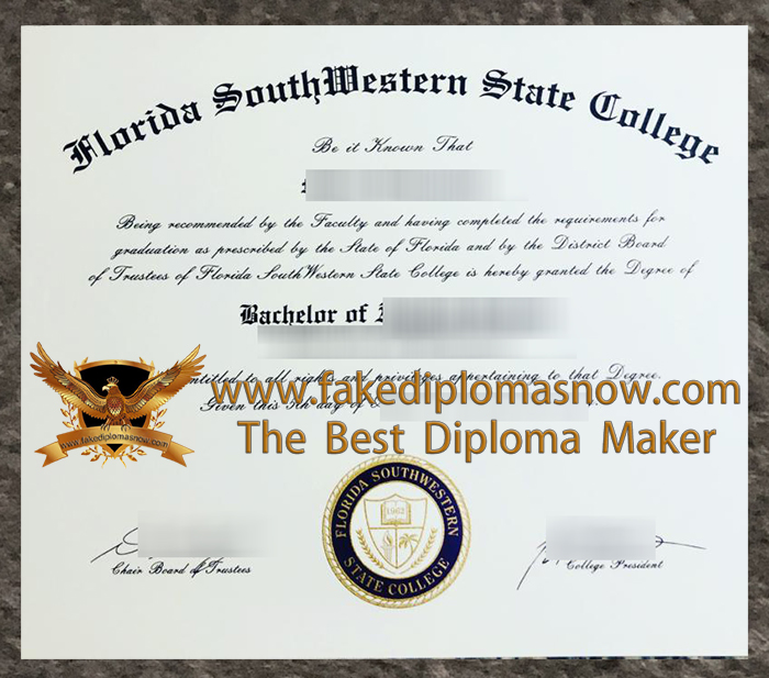 Florida SouthWestern State College diploma