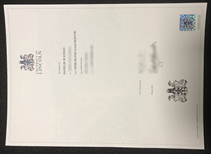 University of Lincoln degree certificate