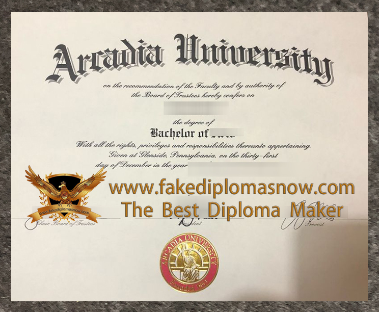 Arcadia University Diploma 