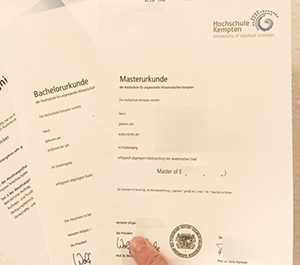 Buy a HS Kempten Urkunde, Order a Hochschule Kempten diploma