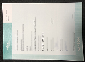 Hogeschool Saxion BSc degree certificate