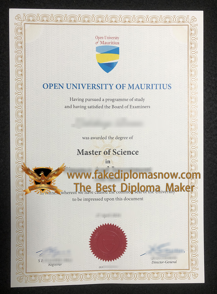 Open University of Mauritius diploma