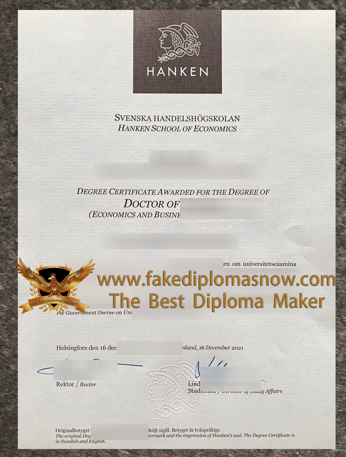 Svenska handelshögskolan diploma