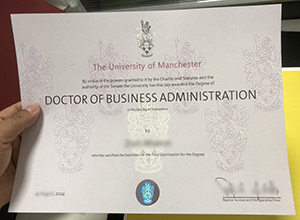 University Of Manchester Doctor Diploma Certificate