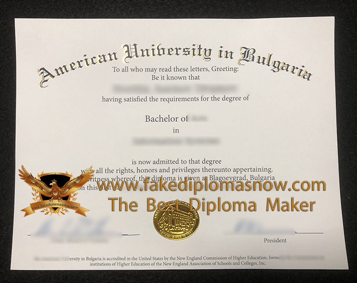 American University in Bulgaria degree