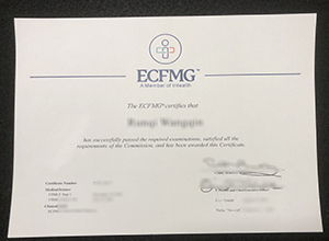 ECFMG certificate 2024 sample