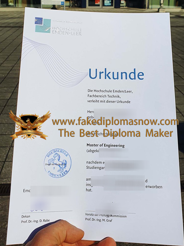 Hochschule EmdenLeer urkunde