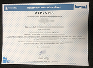 Hogeschool West-Vlaanderen diploma sample