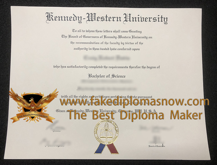 Kennedy-Western University diploma