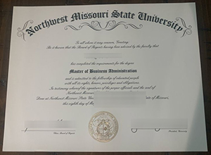 NW Missouri diploma certificate