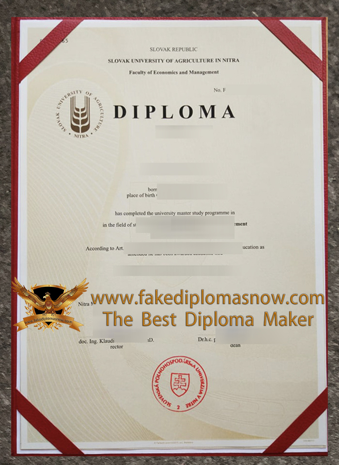 Slovak University of Agriculture diploma