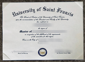 University of Saint Francis diploma certificate