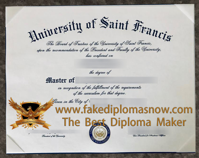 University of Saint Francis diploma