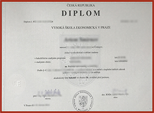 Vysoká škola ekonomická v Praze diploma certificate