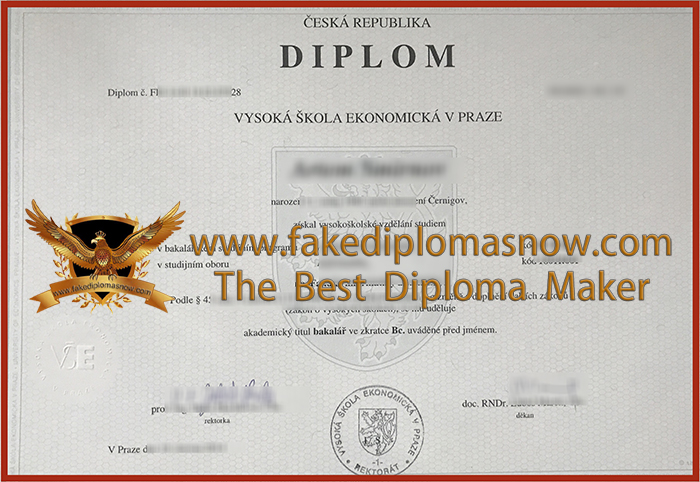 Vysoká škola ekonomická v Praze diploma