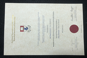 Waterford Institute of Technology degree certificate