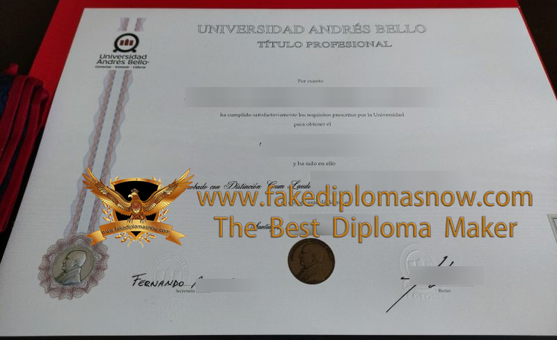 Andrés Bello National University diploma