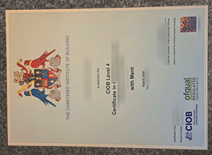 CIOB Level 4 Certificate sample