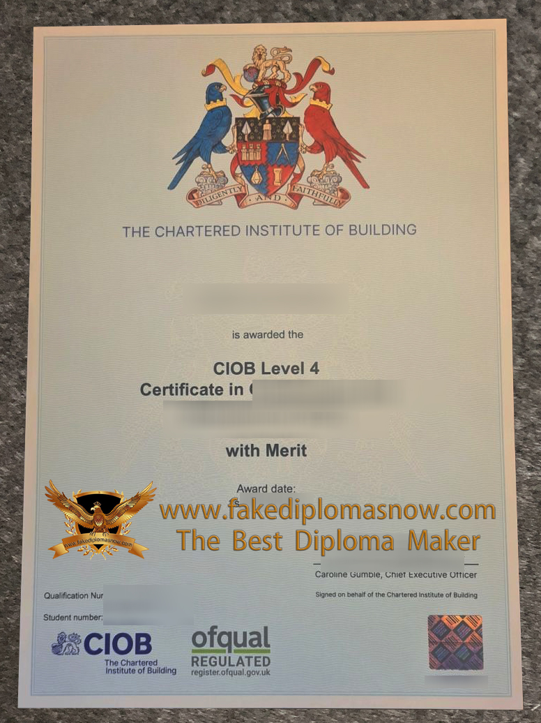 CIOB Level 4 Certificate