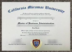 California Miramar University diploma