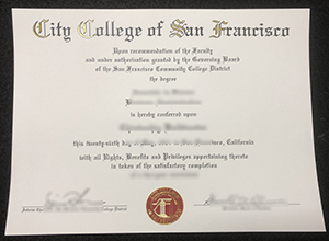 City College of San Francisco diploma, CCSF degree