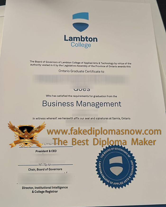 Lambton College Graduate certificate